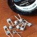 PRE-BUILT 10PACK NI80 3 CORE PARALLEL FUSED CLAPTON COIL BY VAPEYAYA